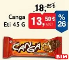ETİ CANGA ÇİKOLATA 45 G